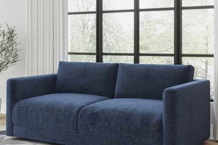 VIFAH SIGNATURE Italian quality Mid-century design 76-inch Sofa with back cushions