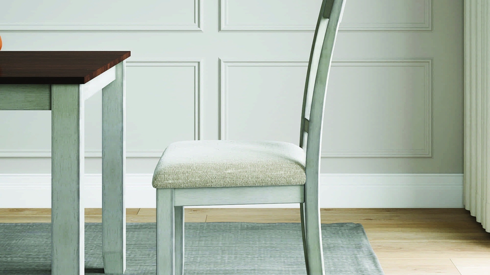 VIFAH Ellsworth White Wood Upholstered Dining Chair (Set of 2) - Autonomous.ai