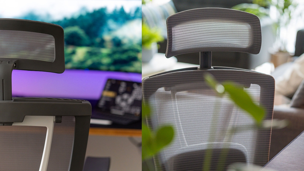 Cool Gray Ergonomic Office Chair - Autonomous ErgoChair Pro | Kopfstützen