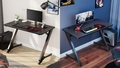 EUREKA Z43 Z-Shaped Gaming Desk: Socket Holder & Additional Mousepad - Autonomous.ai
