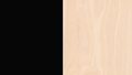 nexera-atypik-2-drawer-desk-black-and-birch-plywood - Autonomous.ai