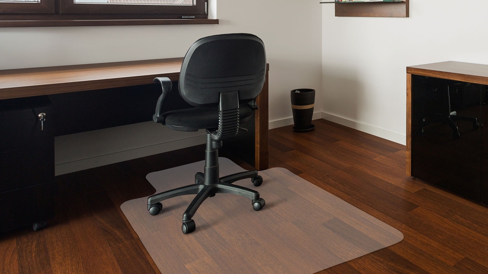 Mount-It! Clear Desk Chair Mat for Hardwood Floor