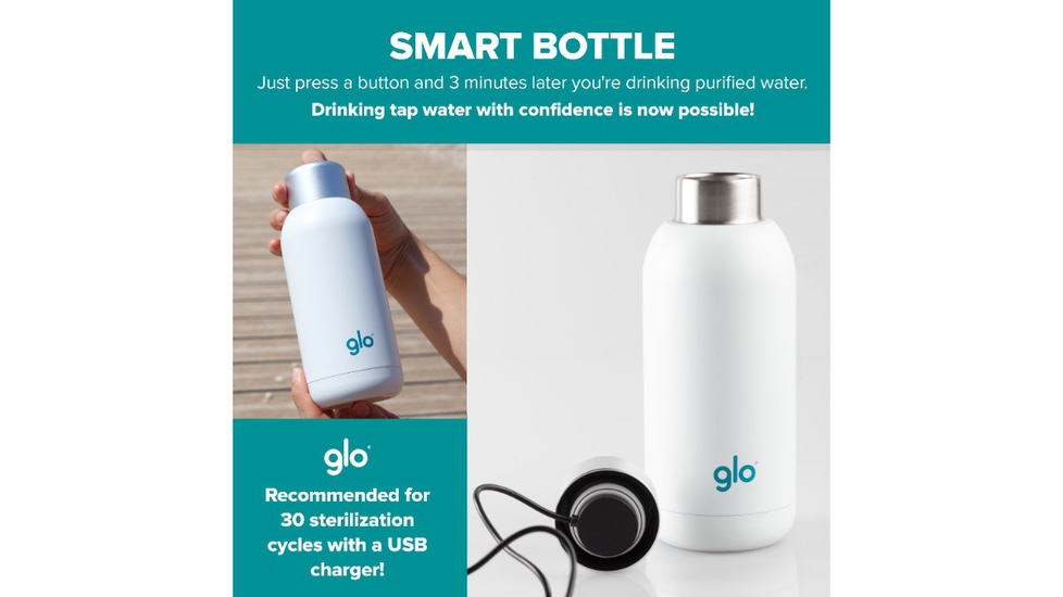 Self-Cleaning Water Bottles : Halo smart water bottle