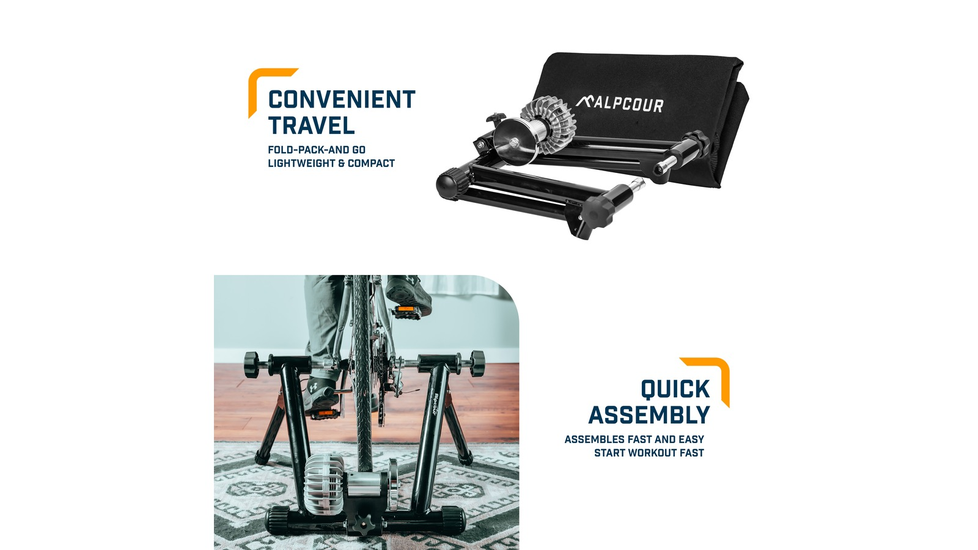 Alpcour Fluid Bike Trainer Silent Realistic Indoor Cycling