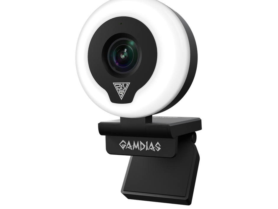 GAMDIAS IRIS M1 Webcam with Full HD 1080P: LIGHT UP YOUR CREATIVITY