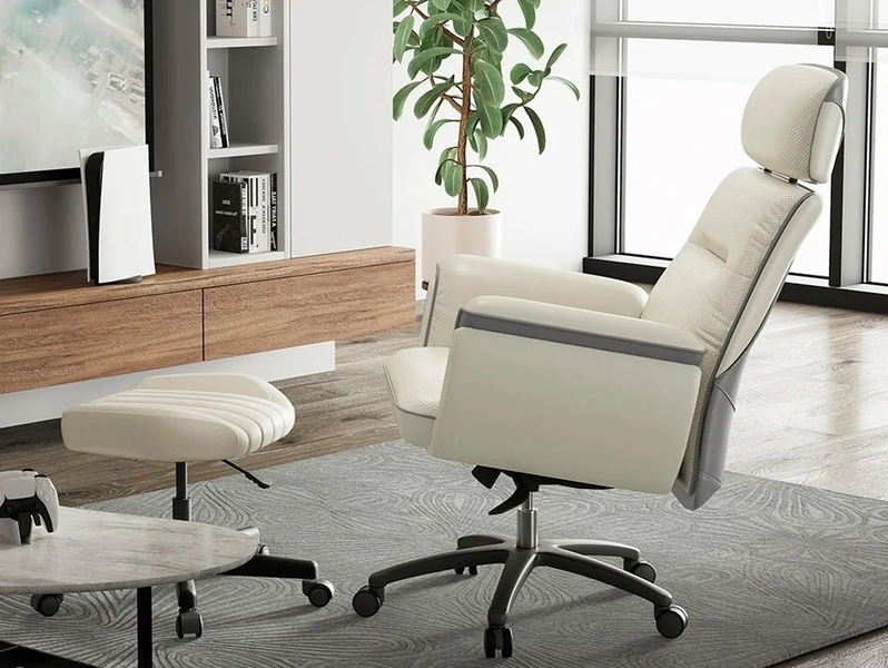 EUREKA ERGONOMIC Executive Leather Sofa Chair