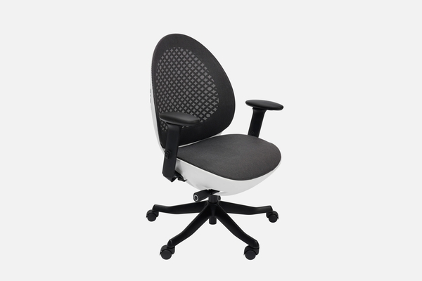 Techni Mobili Deco LUX Office Chair, White