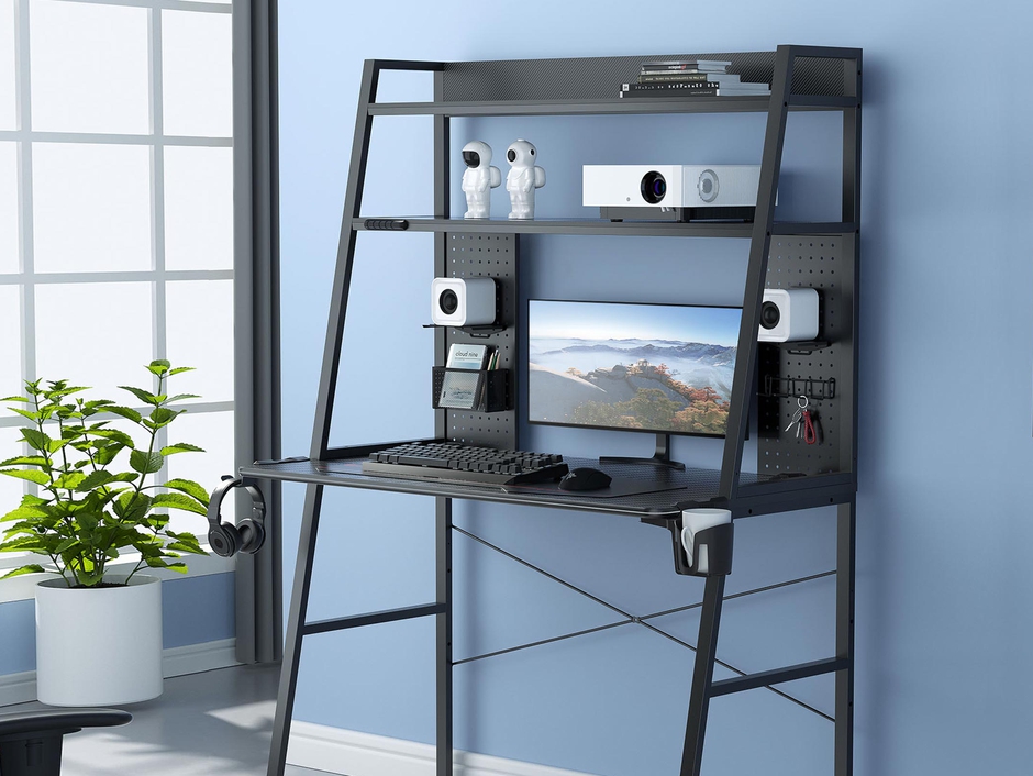 EUREKA Multi-function Ladder Desk: Dual Pegboard