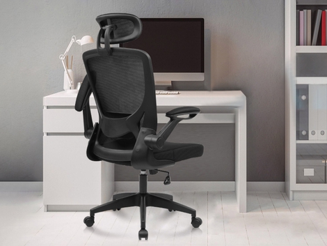 KERDOM Office Chair: Adjustable Armrests & Headrest