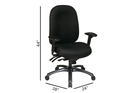 trio-supply-house-multi-function-high-back-chair-titanium-finish-base-multi-function-high-back-chair