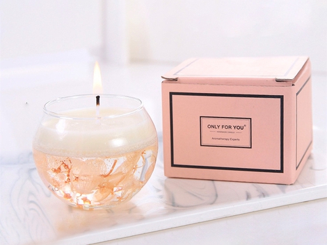 Lamp Depot Handmade Pink Hydrangea Scented Candle