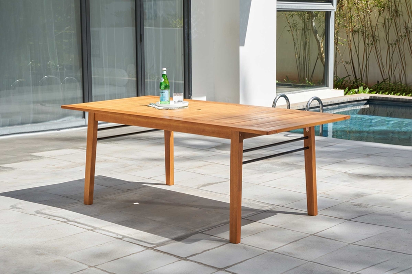 Vifah gloucester contemporary hotsell patio wood table
