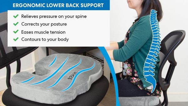 Mount-It! ErgoActive Cooling Gel Seat Cushion - Cooling