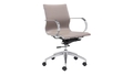 Trio Supply House Glider Low Back Office Chair Taupe - Autonomous.ai