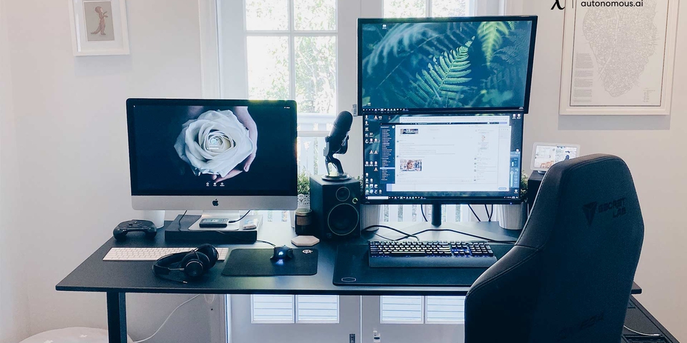 5 Desk Setup with a Laptop & Monitor - Ideas for 2023