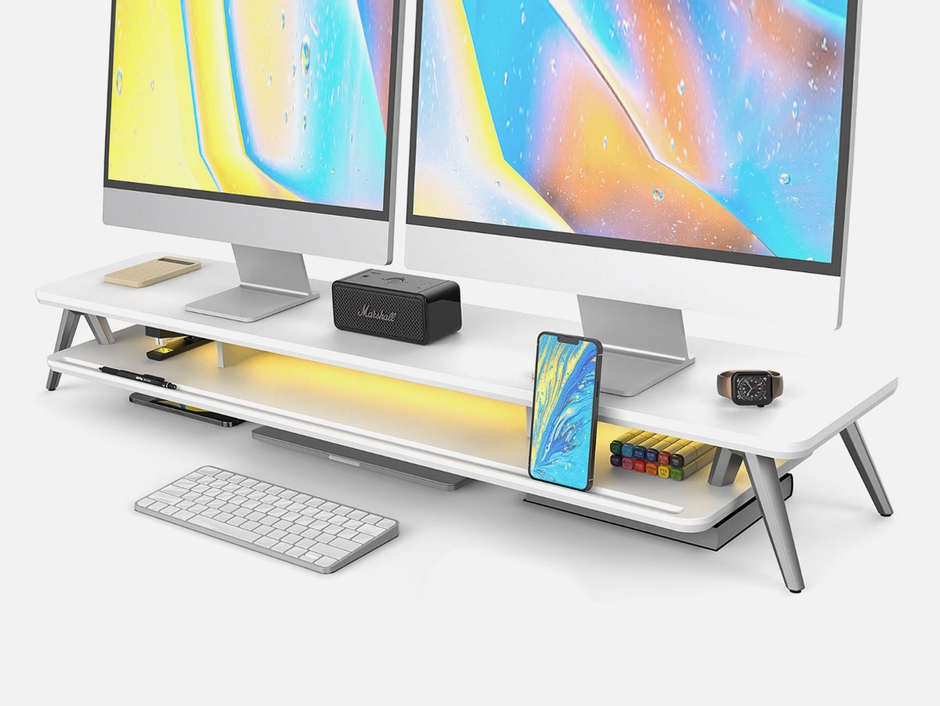 FENGE 42.5 Inch Dual Monitor Stand