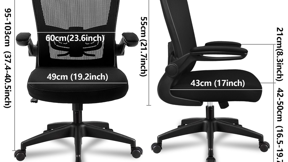 FelixKing Office Chair, Ergonomic Desk Chair with Adjustable Height and  Lumbar Support Swivel Lumbar Support Desk Computer Chair with Flip up  Armrests