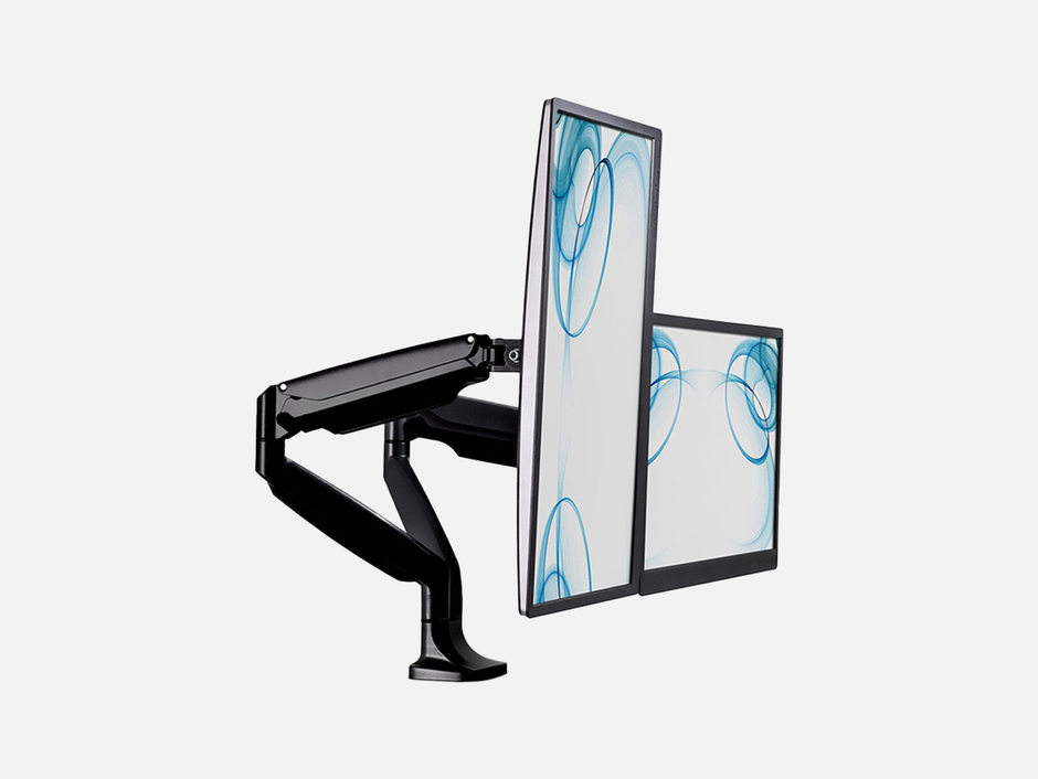 Mount-It! Dual Monitor Mount With Gas Spring Arms