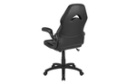 skyline-decor-x10-gaming-chair-adjustable-swivel-chair-with-flip-up-arms-black