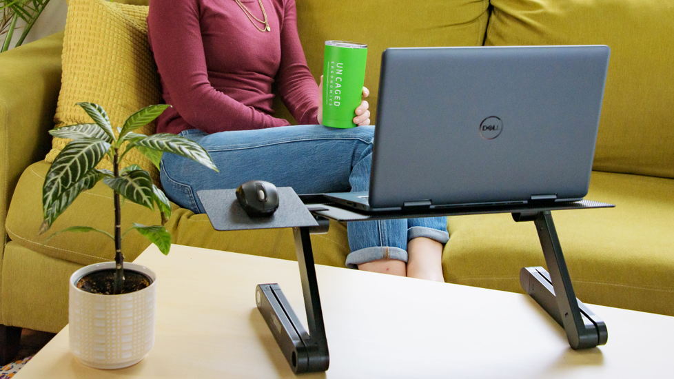 Uncaged ergonomics workez best laptop cooling store stand with mouse pad