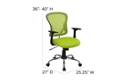skyline-decor-mid-back-mesh-swivel-task-office-chair-with-base-and-arms-green