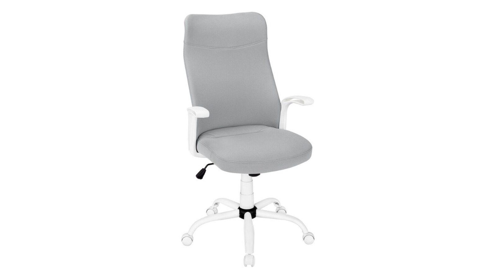 Trio Supply House White Grey Fabric MultiPosition Chair