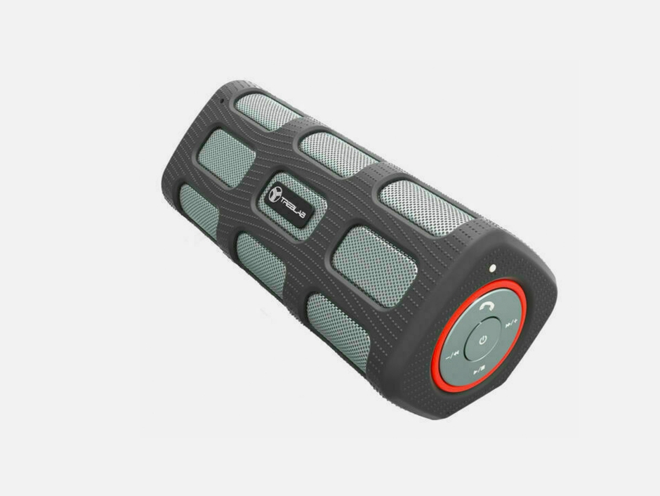TREBLAB FX100 Portable Outdoor Bluetooth Speaker: IPX4 Water Resistance