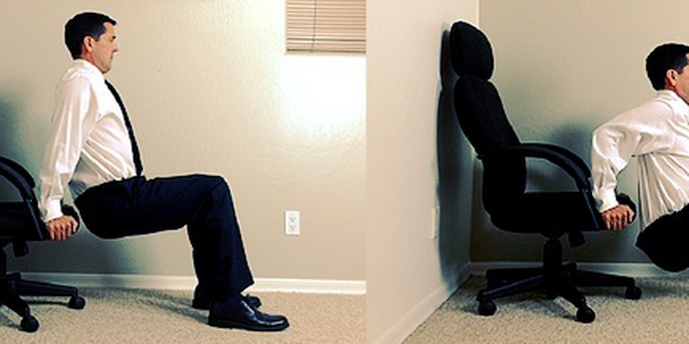 Chair Dips - The secret super workout you can do from your desk