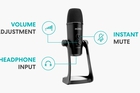 Movo UM700 Desktop USB Microphone for Computer with Adjustable Pickup Patterns - Movo UM700 Desktop USB Microphone for Computer with Adjustable Pickup Patterns