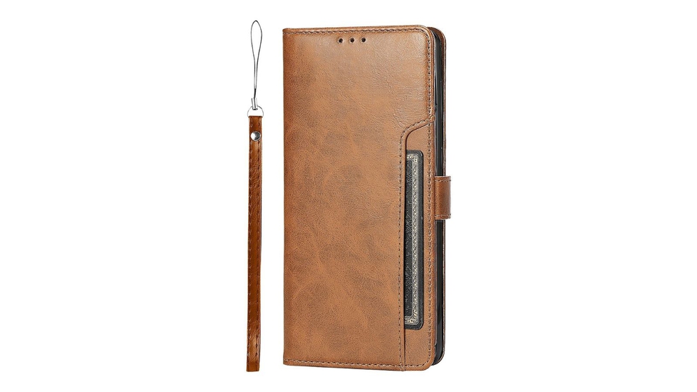 SaharaCase - Folio Wallet Case for Apple iPhone 14 Pro Max - Brown