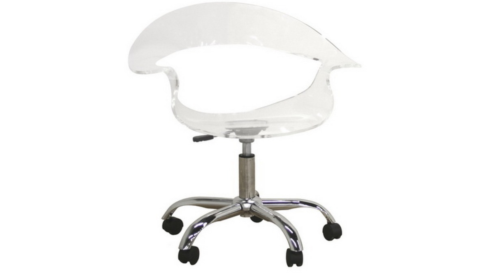 Skyline Décor Elia Acrylic, Clear Swivel Chair