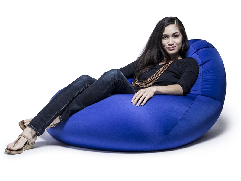 Jaxx Nimbus Spandex Bean Bag Chair, Large