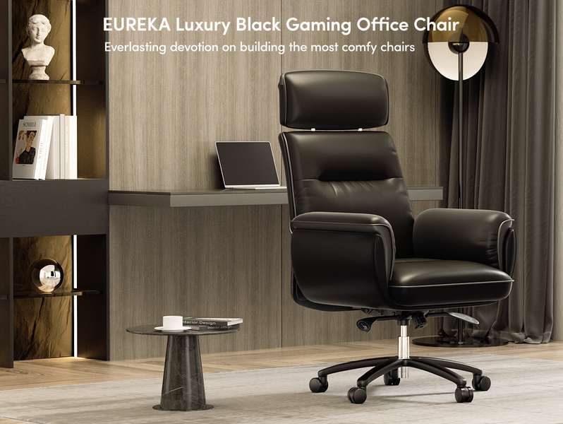 EUREKA ERGONOMIC Executive Office Chair Black