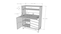 nexera-boss-secretary-desk-secretary-desk-nutmeg-laminate-panel-and-matte-white-lacquer-casing-and-doors - Autonomous.ai