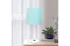 all-the-rages-19-5-power-outlet-base-standard-metal-table-lamp-white-base-aqua-shade