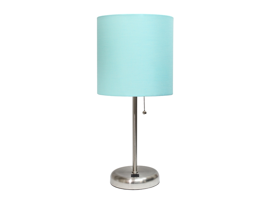 All the Rages 19.5" USB Port Feature Standard Metal Table Lamp