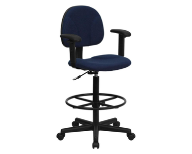 Skyline Decor Drafting Chair: Adjustable Arms