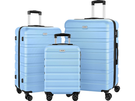 KERDOM AnyZip Luggage Lightweight Suitcase Sets 3 Piece