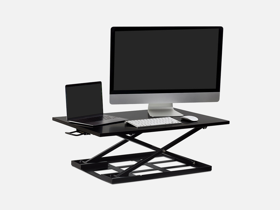 Mount-It! Height Adjustable X-Lift Standing Desk Converter