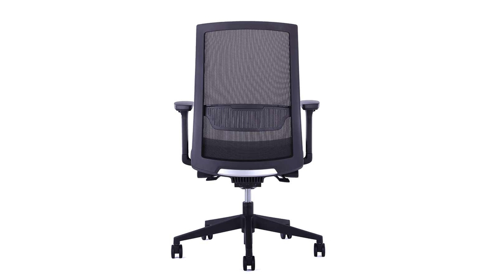 BestOffice Mesh Mid Back PC Swivel Lumbar Support Home Office Computer Chair with Armrest,Adjustable(White)