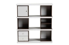 skyline-decor-two-tone-white-and-walnut-brown-finished-2-drawer-bookcase-two-tone-white-and-walnut-brown-finished-2-drawer