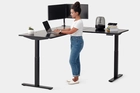 image of using l-shaped desk