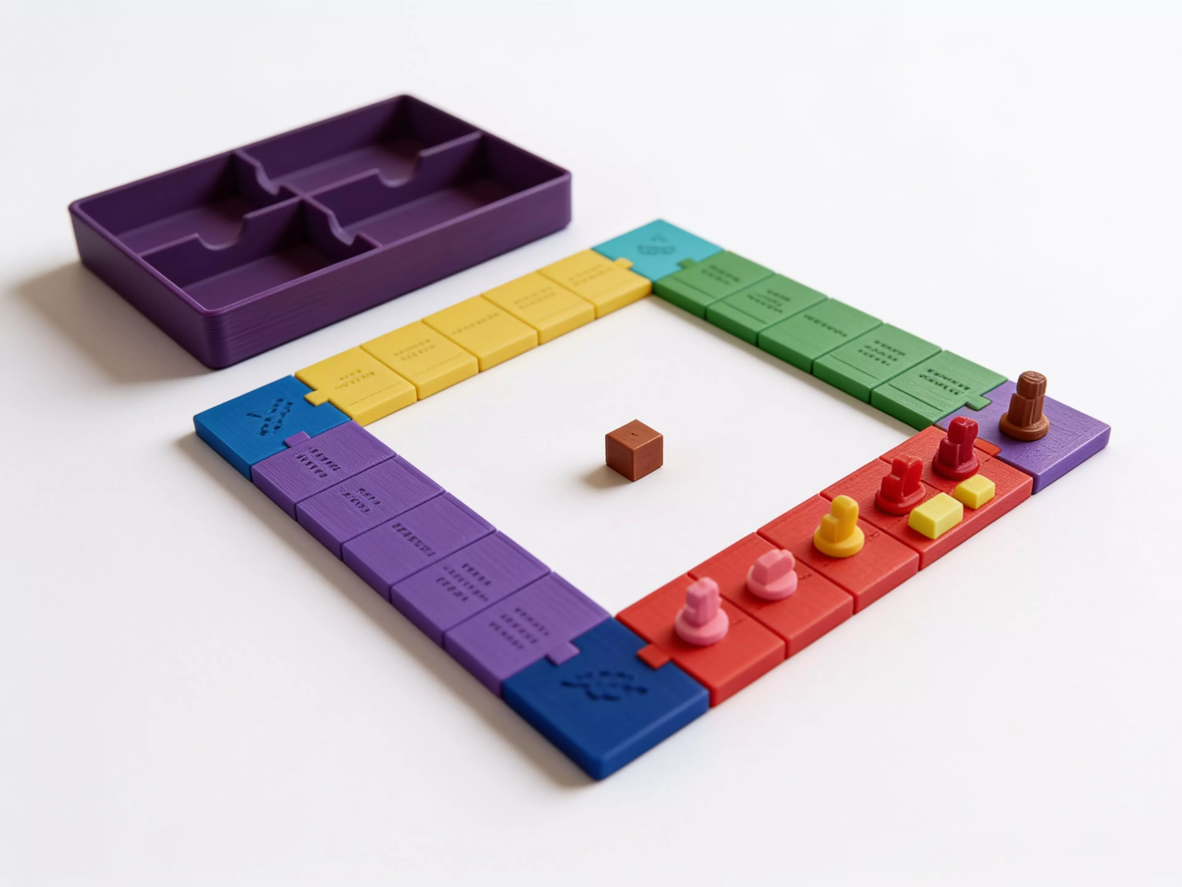 Complete Printable Set for the Game: a 270 × 270 Mm Snap-together Tile Board wit