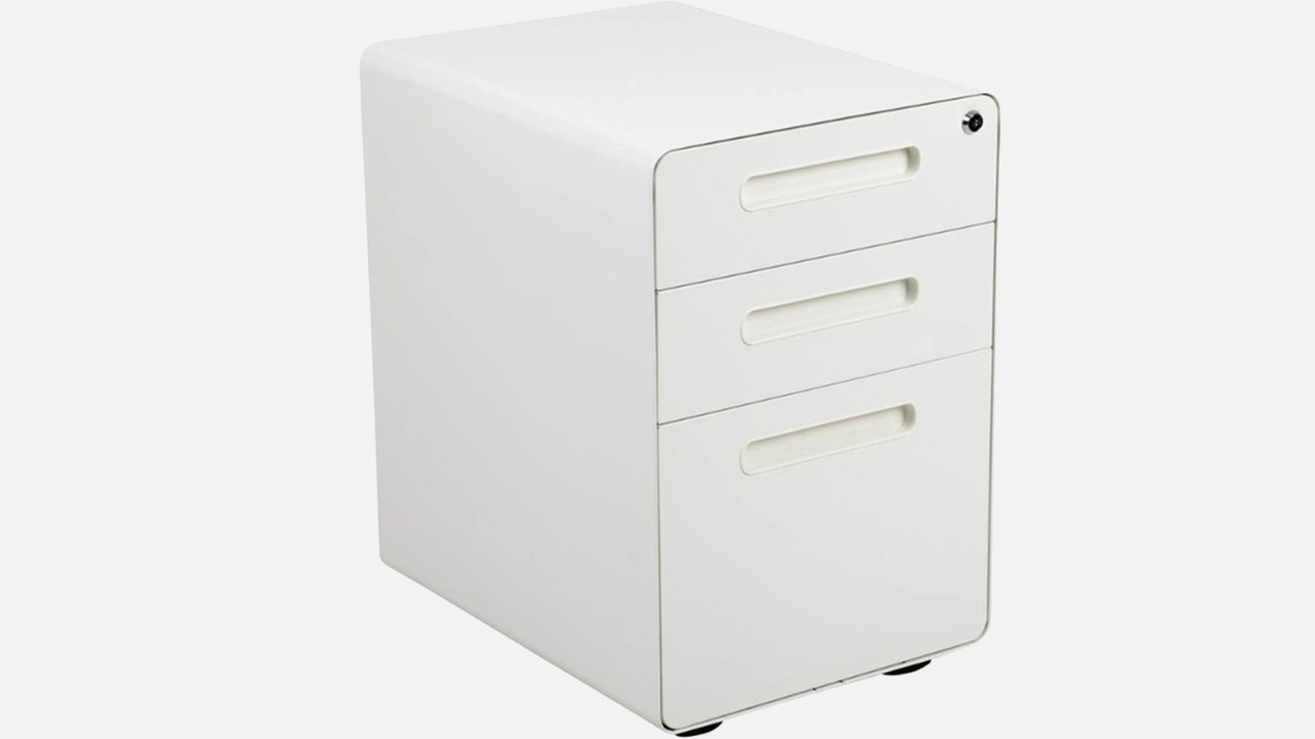 Skyline Decor 3-Drawer Mobile Filing Cabinet: Anti-Tilt Mechanism