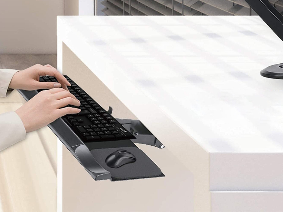 Modernsolid Under Desk keyboard and Mouse Tray: Sliding