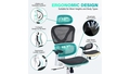ergonomic-chair-by-kerdom-breathable-mesh-cushion-white-mute-wheels-for-wooden-floor - Autonomous.ai