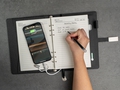 ChargeBook Notebook Organizer With Wireless Charger; Black - ChargeBook Notebook Organizer With Wireless Charger; Black - Autonomous.ai