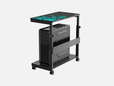EUREKA ERGONOMIC Desk Mobile CPU Holder Cart: Height Adjustable
