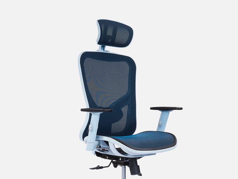 Trio Supply House Executive Mesh Office Chair: With Arms, Headrest