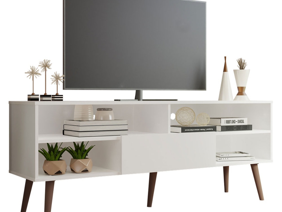 Madesa TV Stand with 4 Shelves for TVs up to 65 Inches